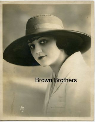 1910s Hollywood Marguerite Clark Large Brimmed Hat Portrait Dbw Photo By Apeda