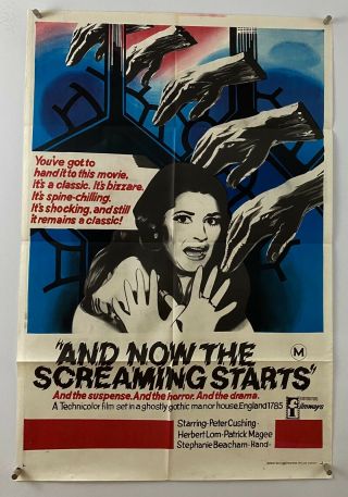Screaming Starts Movie Poster (vf -) One Sheet 1973 Horror 27x40 5905