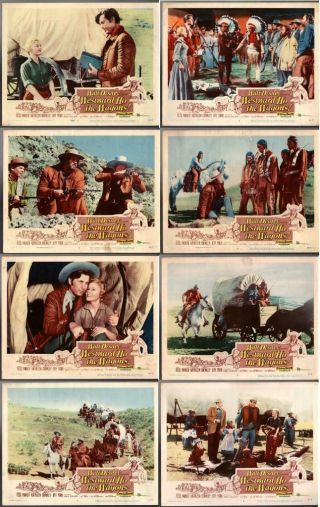 8 Lobby Cards 1957 Walt Disney Westward Ho The Wagons Fess Parker