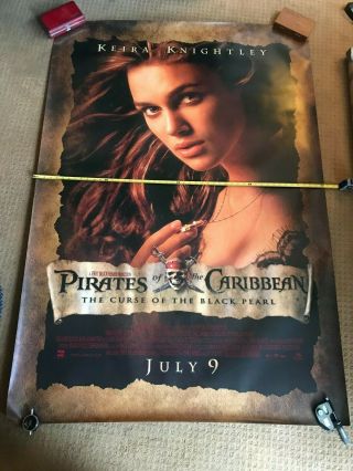 Movie Poster,  6ft X 4ft Pirates Of The Caribbean,  Keira Knightley,  Disney