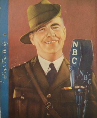 Captain Tim Healy Nbc 1936 Rare Dixie Cup Ice Cream Photo Premium Gd