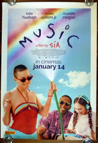 Music 2021 Australian One Sheet Movie Poster Maddie Ziegler,  Kate Hudso