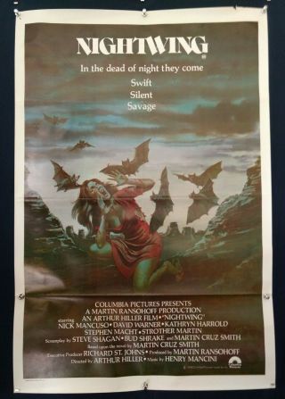 Nightwing - Nick Mancuso - 1979 Australian One Sheet Movie Poster