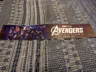 Avengers Endgame 5 X 25 Authentic Movie Mylar Theater Marquee Poster Near