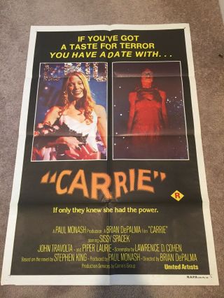 Carrie Australian 1976 Poster One Sheet