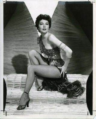 Ava Gardner Sexy Mgm Glamour Pin Up Fishnet Stockings Exotic Photograph