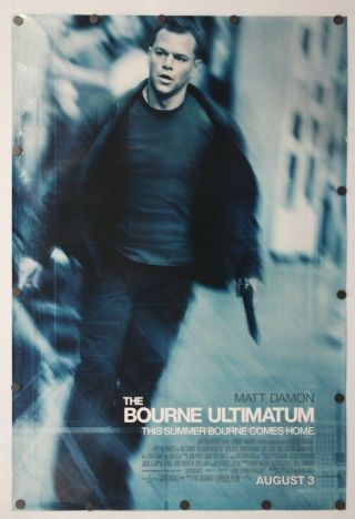 The Bourne Ultimatum 2007 Double Sided Movie Poster 27 " X 40 "