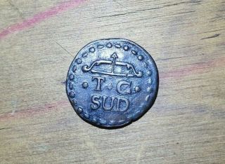 Mexican Sud Morelos 1 Real Tierra Caliente Hard To Find Coin