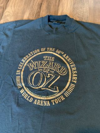 Vintage 1988 1989 The Wizard Of Oz 50th Anniversary Mmg World Arena Tour T Shirt