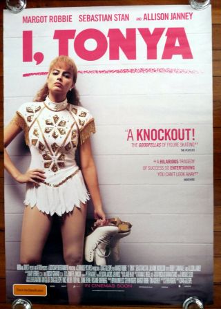 I,  Tonya 2017 Australian Advance One Sheet Movie Poster Margot Robbie