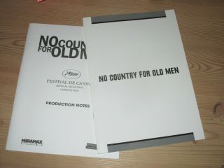 Coen Bros.  No Country For Old Men 2 Pressbooks Tommy Lee Jones Cannes 2007