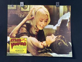 1971 - Lust For A Vampire - Barbara Jefford - Horror - Mexican Lobby Card - 14 " X11 "