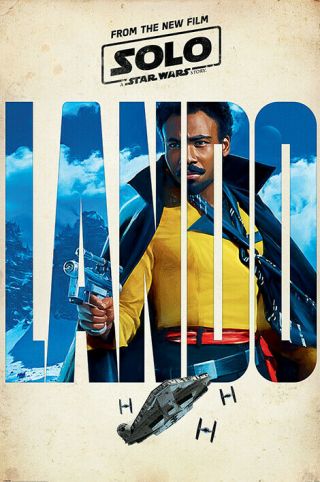 Star Wars Solo Lando 27x40 One Sheet Poster Double Sided