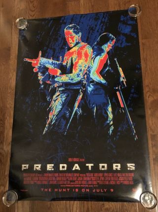 Predators 2 Sided Movie Poster 27x40 Very Rare