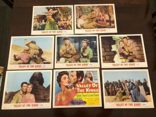 Valley Of The Kings Complete Set Of 8 Lobby Cards 1954 Robert Taylor Very Fine,