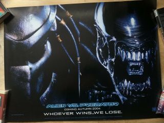 Aliens Vs Predator Movie Poster British Quad 2004