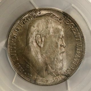 GERMANY.  Bavaria.  2 Mark,  1911 - D.  PCGS MS - 65 - Coin 2