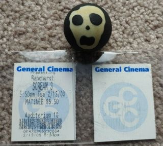 Film Movie Ticket Stub Rare Vintage: Scream 2 And 3 (horror) Ghostface