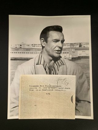 James Bond 007 - Sean Connery 1964 Press Photo