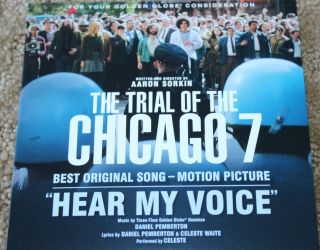 The Trial Of The Chicago 7 Fyc For Your Consideration Cd Song Single Hear My