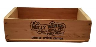 Willy Wonka & The Chocolate Factory Limited Special Edition Wood Crate Wooden