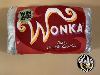 Vintage Willy Wonka & The Chocolate Factory Nutty Crunch Surprise 15 " Pillow
