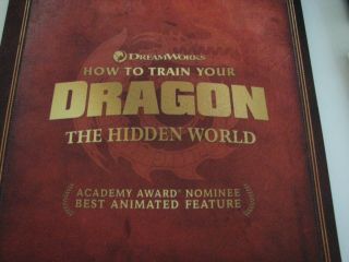 How To Train Your Dragon The Hidden World Fyc Oscar Ad Pressbook Booklet