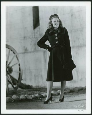 Donna Reed In Stylish Portrait Vintage 1942 Mgm Photo