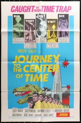 Journey To The Center Of Time Ff 1967 1 - Sheet Movie Poster 27 X 41 1a