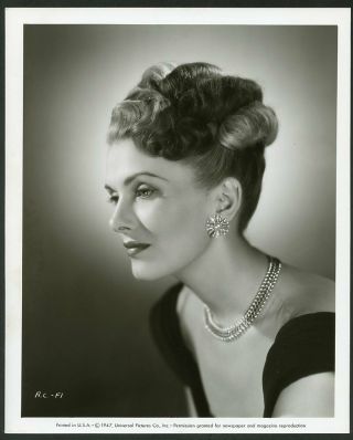 Anita Colby Vintage 1947 Portrait Photo By Ray Jones