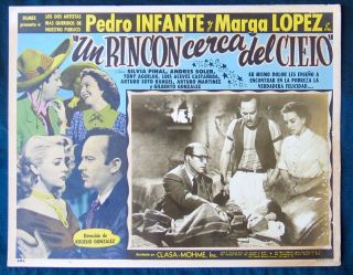 Pedro Infante Un Rincon Cerca Del Cielo N Lobby Card Photo 1952 Marga Lopez