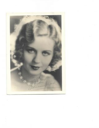 Adrienne Ames Stunning Portrait Inscribed Autograph Signed 1930s Photo 75