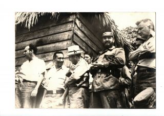 President Fidel Castro Juan Almeida & Celia Cuba 1970s Vtg Orig Press Photo Y20