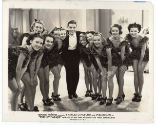 1937 Phil Regan & Frances Langford " The Hit Parade " Ziegfeld Follies Photo 333