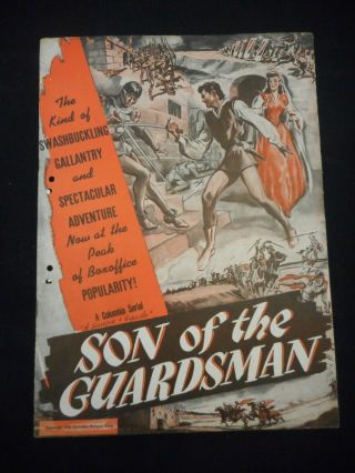 Son Of The Guardsman 1946 Serial Pressbook Bob Shaw Daun Kennedy Swashbuckler