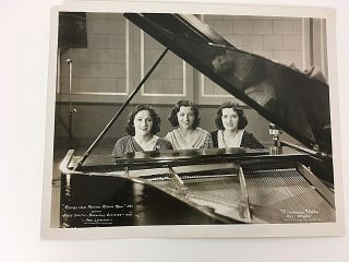 Boswell Sisters Black White Photo 8 X 10 Vitaphone Numbered 1930s Vntge