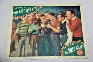 Mr.  Wise Guy 1942 Lobby Card With The East Side Kids