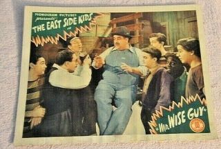 Mr.  Wise Guy 1942 Looby Card With The East Side Kids