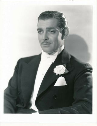 Clark Gable Young Handsome In Tuxedo 1930s Mgm Studio Portrait Photo