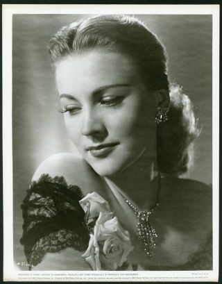 Anne Jeffreys In Captivating Demure Portrait Vintage 1947 Rko Photo