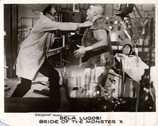 Bride Of The Monster Lobby Card Bela Lugosi Tor Johnson Ed Wood 1955