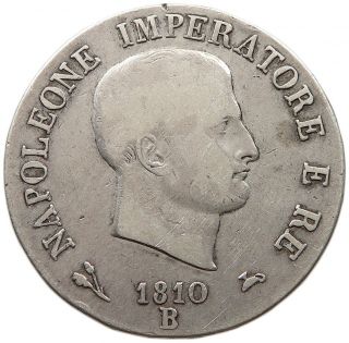 Italy States 5 Lire 1810 B Napoleon I.  T107 101