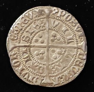 England Henry Vi Silver Groat.  1422 - 1427,  Calais.  Annulet Issue