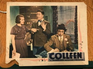 Colleen 1936 Warner Brothers 11x14 Lobby Card Ruby Keeler Jack Oakie Luis Albern