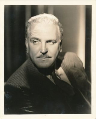 Frank Morgan Vintage 1930s Clarence Bull Mgm Dbw Portrait Photo