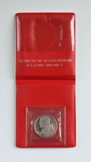 1982 Poland 100 Zlotych Uncirculated Silver Coin (1983 Pope John Paul Ii Visit)