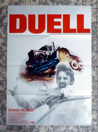 Duel Spielberg German 1 - Sheet Filmposter 23x33 Weaver Jacqueline Scott ´73