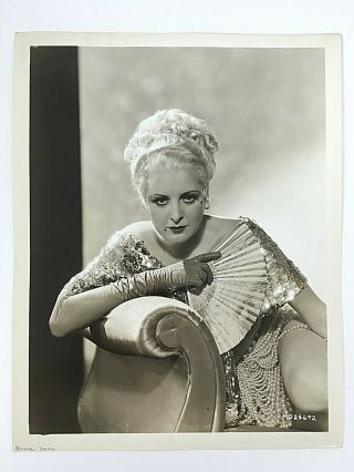 Billie Dove Black White Photo 8 X 10 Mgm Press Publicity Numbered Vintage 1930s