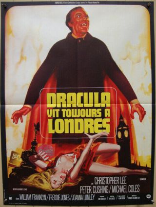 The Satanic Rites Of Dracula - Horror - Hammer - Ch - Lee - P.  Cushing - French (24x31 Inch)