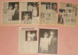 Olivia Newton John & Matt Lattanzi - 2 Articles " Their Love Is Physical " 1982